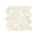 HOME DECO FACTORY - HD7716 - Starre Zelfklevende Mozaïek Travertin Achterwand voor Wanddecoratie - Eenvoudig aan te Brengen - Geen Voegen Nodig - 31,2 x 30,5 x 0,3 cm - Witte Kleur