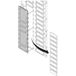 Abb Clois.vert.2b Couvercle perforé en caoutchouc H 200mm (x1) 1stq008583a0000 Pprs0200