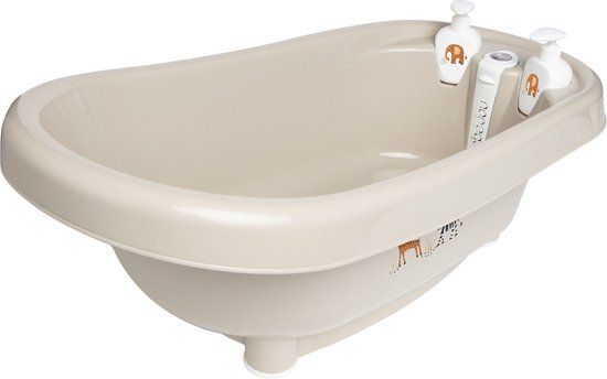 Bébé-Jou ThermoBad Click Steppe - Taupe met print - Thermobad - 1 maand - 4 jaar