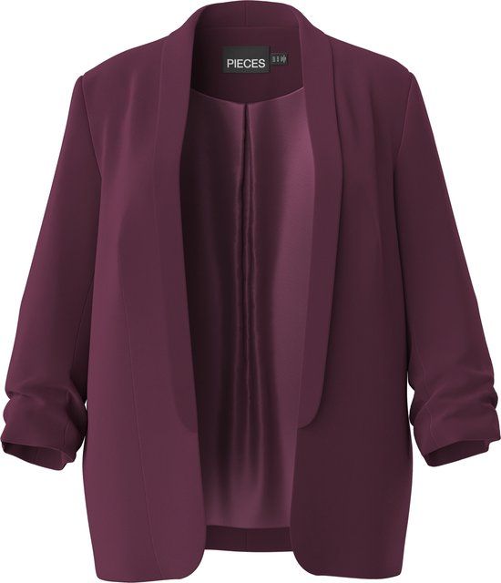 PIECES Curve PIECES - PCBOSELLA 3/4 BLAZER NOOS BC QX - Dames - Blazers - Grape Wine - Maat 44