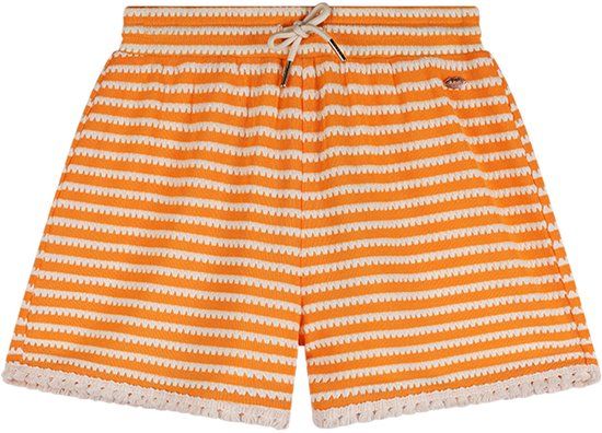 NoBell zomer short meisjes - melon - jersey, fancy streep - Sillas