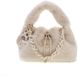 Guess Handtas Faux Bont Meisje Roomwit Goudkleurig
