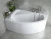 Badland RIMA hoekbad 170 x 110 cm links wit met styropor ombouw