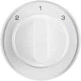 Hager 10842089 – deksel R1/R3 voor schakelaar 3 standen met draaischakelaar met witte polar