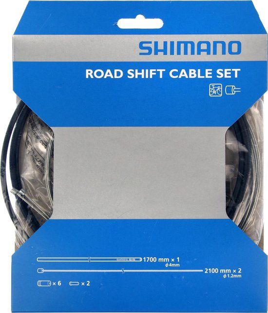 Shimano Road Schakelkabelset - Zwart