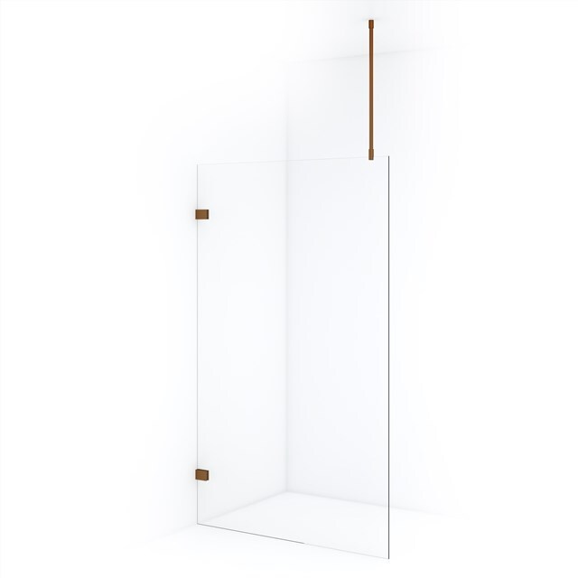 Maxaro Inloopdouche Diamond 110cm 8mm Helder Veiligheidsglas Koper