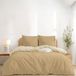 Twinzen Omkeerbaar Dekbedovertrek 240 x 260 cm, met 2 Kussenslopen 65 x 65 cm, Beige/Zand
