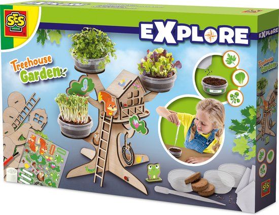 SES Creative Explore Houten Boomhut Kweekset
