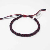 Wristin - Tibetaanse armband geweven rood/donkerblauw