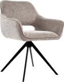 Kick Collection KICK® - MIYO Draaibare Eetkamerstoel - 360° Auto-Return - Taupe