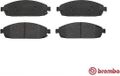 BREMBO P37010 Remblokkenset, schijfrem - (4-delig)