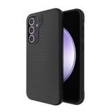 ZAGG Luxe Samsung Galaxy S23 FE Case - Slank en stijlvol ontwerp met 100% valbescherming, gemaakt van 100% gerecyclede inhoud, compatibel met draadloos opladen, zwart