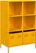 vidaXL Hoge kast 68x39x103,5 cm staal mosterdgeel