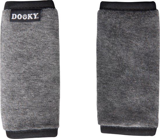 Dooky Universele Gordel pads 2 stuks - Grijs Melange