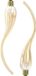 Calex XXL Lamda - Goud - LED lamp - Ø45mm - E27 - 140 lumen - Warm wit licht - Set van 2 stuks
