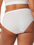 Sloggi Midislip Chic Vrouwen Wit Effen Katoen/Polyamide/Elastaan XXL