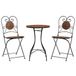 vidaXL Mozaïek Bistroset Terracotta IJzer en Keramiek