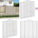 vidaXL Gabions - 7 pièces - voûté - 200x50x200/220 cm - fer