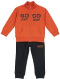 Chicco Jongen Kinderkleding met Trui en Broek Maat 86 Oranje