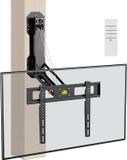 SURIGHT Gemotoriseerde tv - Wandhouder voor open haard met afstandsbediening - Elektrische volledig beweegbare tv - Beugel voor 32 inch - 85 inch flat