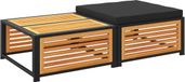 vidaXL Tuintafel met kruk massief acaciahout