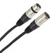 Plugger Kabel XLR vrouwelijk 3b mannelijk 3b mannelijk 10 m zwart