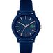 Lacoste Herenhorloge 2011234 Blauw Siliconen Kast Blauw Wijzerplaat Mineraalglas 5 ATM