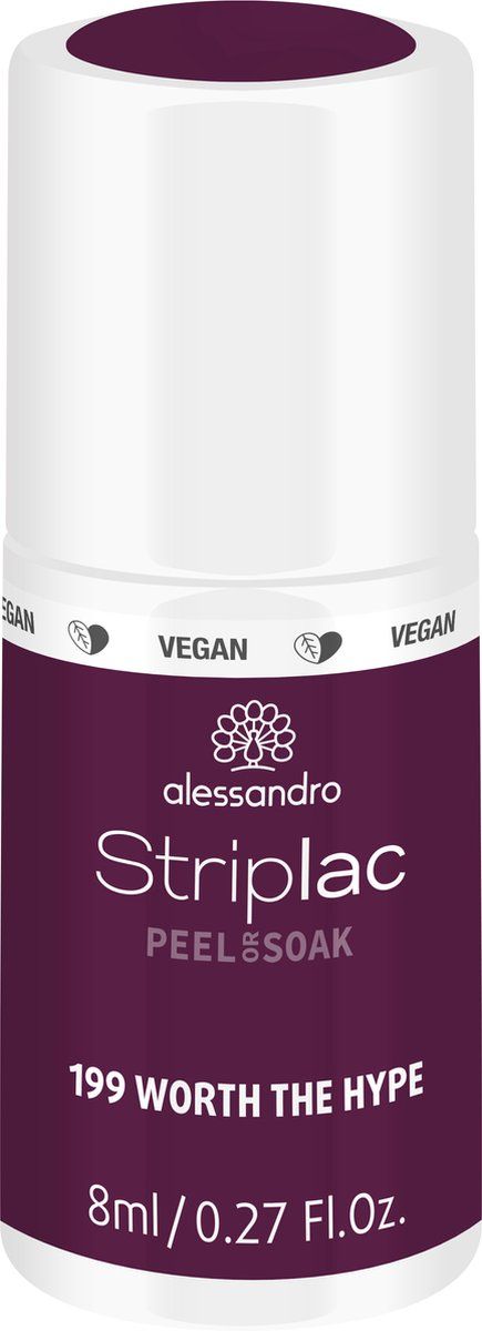 Alessandro Striplac Peel Or Soak 199 Worth The Hype - 8 ml - Nagellak