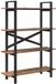 vidaXL Boekenplank 4-laags 100 x 33.5 x 64 cm Bewerkt hout Oud hout