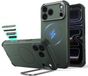 ESR Cyber Tough HaloLock Hoesje Geschikt voor Apple iPhone 17 Pro Max - Compatibel met MagSafe / Qi2 - Back Cover met Standaard - Cameraregelaar Control Knop - Groen