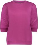Geisha Trui Sweater Met Halflange Mouwen 62548 24 Cyclame Dames Maat - S