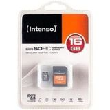 Intenso Carte mémoire flash microSDHC de 16 Go