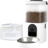 Pawzz Slimme Brokjesautomaat Met Camera En Drinkfontein