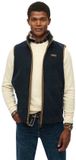 Superdry Estate bodywarmer van fleece Heren Eclipse Navy XL