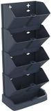 vidaXL Plantenbakkenset - 4 stuks - Verticaal - Antraciet