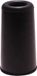 Deltafix Deurbuffer - deurstopper - zwart - rubber - 75 x 40 mm - schroefbevestiging
