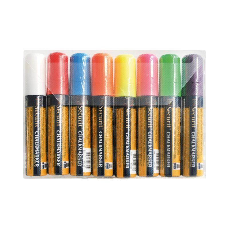 Securit Krijtstift SMA-720 blok ass 7-15mm blister à 8st - 8717624242403