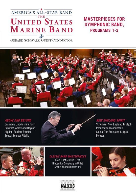 Outhere Gerard Schwarz The United States Marine Band - Masterpieces For Symphonic Band, Programs 1-3 (DVD)