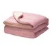 Pikolin Home Omkeerbaar dekbed, 300 g, tweekleurig, voor kinderbed 60 cm breed, warm, ademend, kaaskleurig/wit, 100 x 120 cm