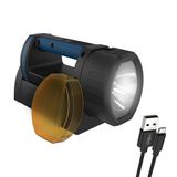 ANSMANN LED-werklamp 400 lumen & verstelbare lampkop - handschijnwerper dimbaar, stootvast en oplaadbaar via USB - 5 W accuwerklamp HS1500R als werkplaatslamp op noodverlichting