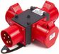 Merkloos HBM 400 Volt 3 Voudig Verdeelblok 16 Ampère