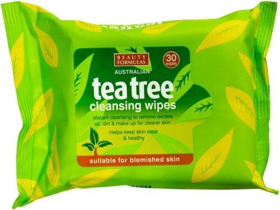 Beauty Formulas Tea Tree Cleansing Wipes (30 Pcs) - Unisex, Fris