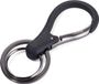 TROIKA Sleutelhanger met Karabijn & 2 Ringetjes - 8cm Zwart