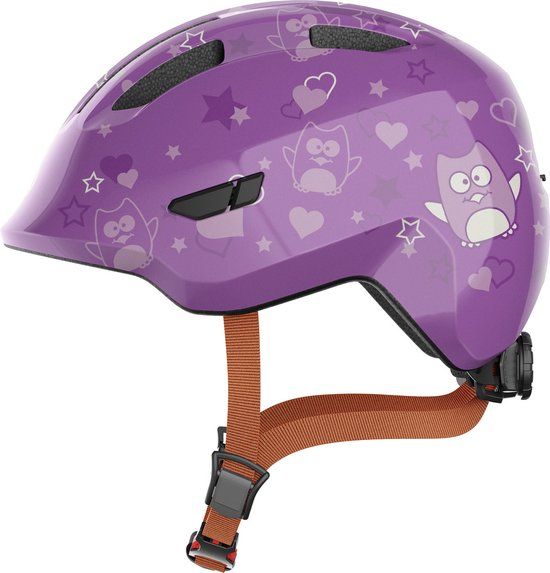 Abus Smiley 3.0 Fietshelm - Kinderen - Purple Star - M (50-55 cm)