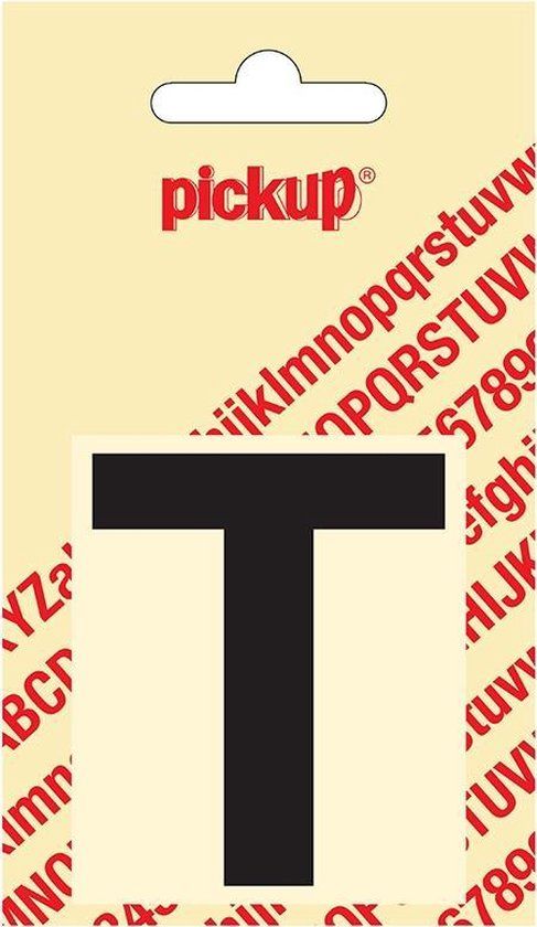 Pickup Plakletter Helvetica 60 mm - Zwart T