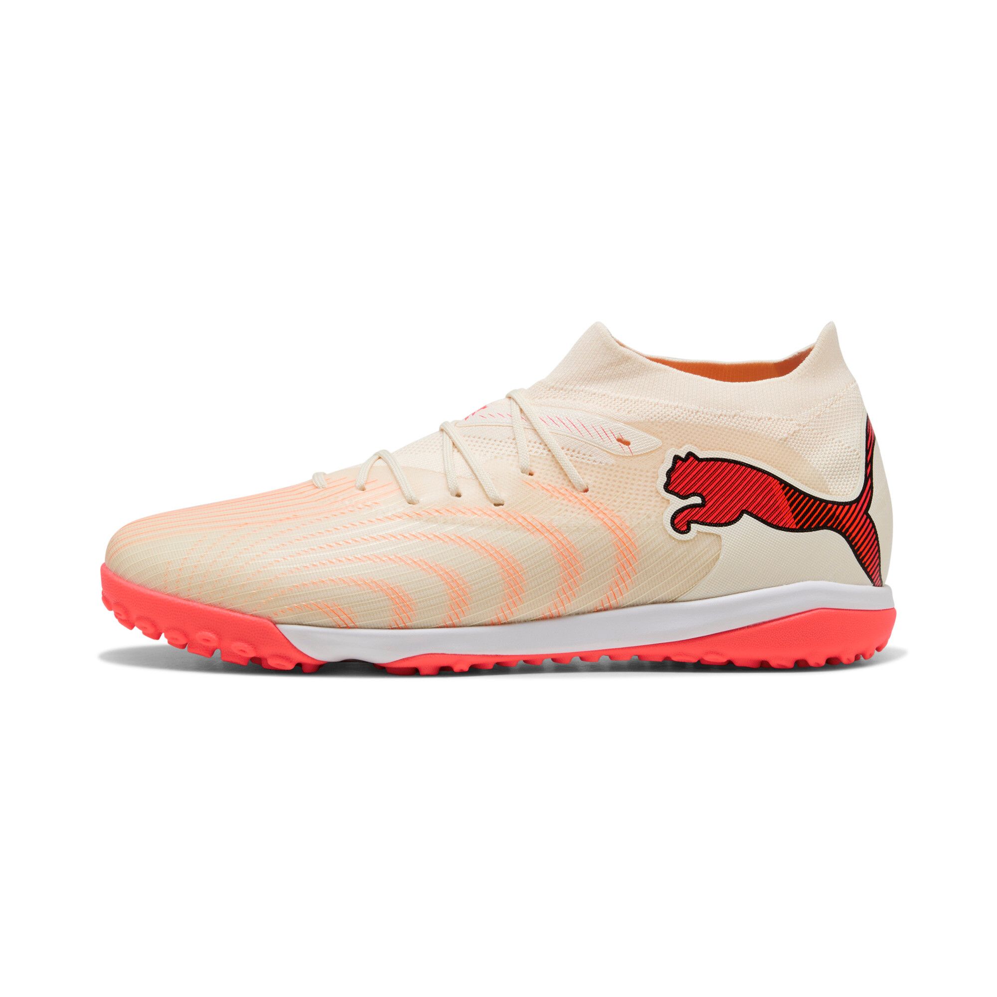 PUMA Future 9 Match Tt Voetbalschoenen, uniseks, Sugared Almond PUMA Wit Ultrarood PUMA Black, 45 EU