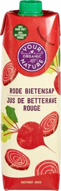 Your Organic Nature Rode Bietensap Bio 1 liter