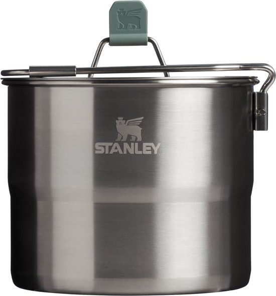 Stanley Adventure Stainless Camping Kookset voor Twee Personen - 6 Delige Kook Set - Shale + Charcoal