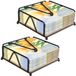 Azomor® Set de porte-serviettes élégant avec base en bois pour toute occasion