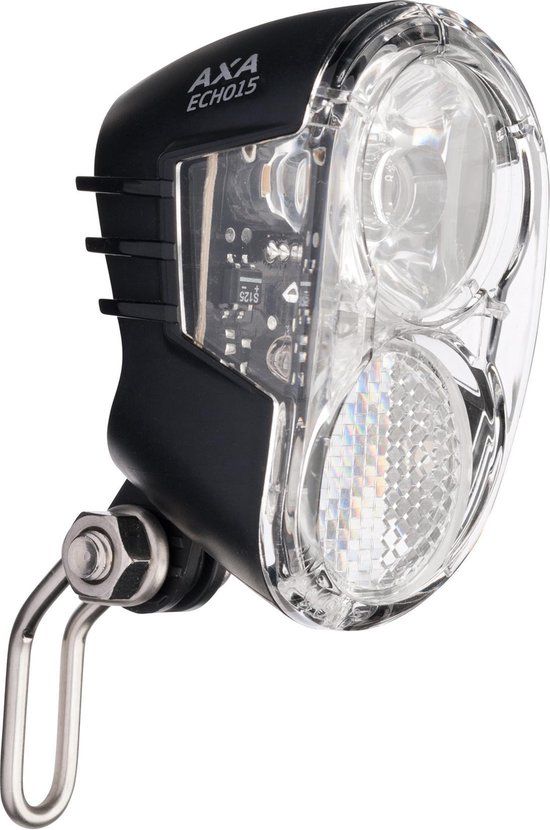 AXA Echo 15 Switch - Fietslamp voorlicht - LED Koplamp - Dynamo - Zwart